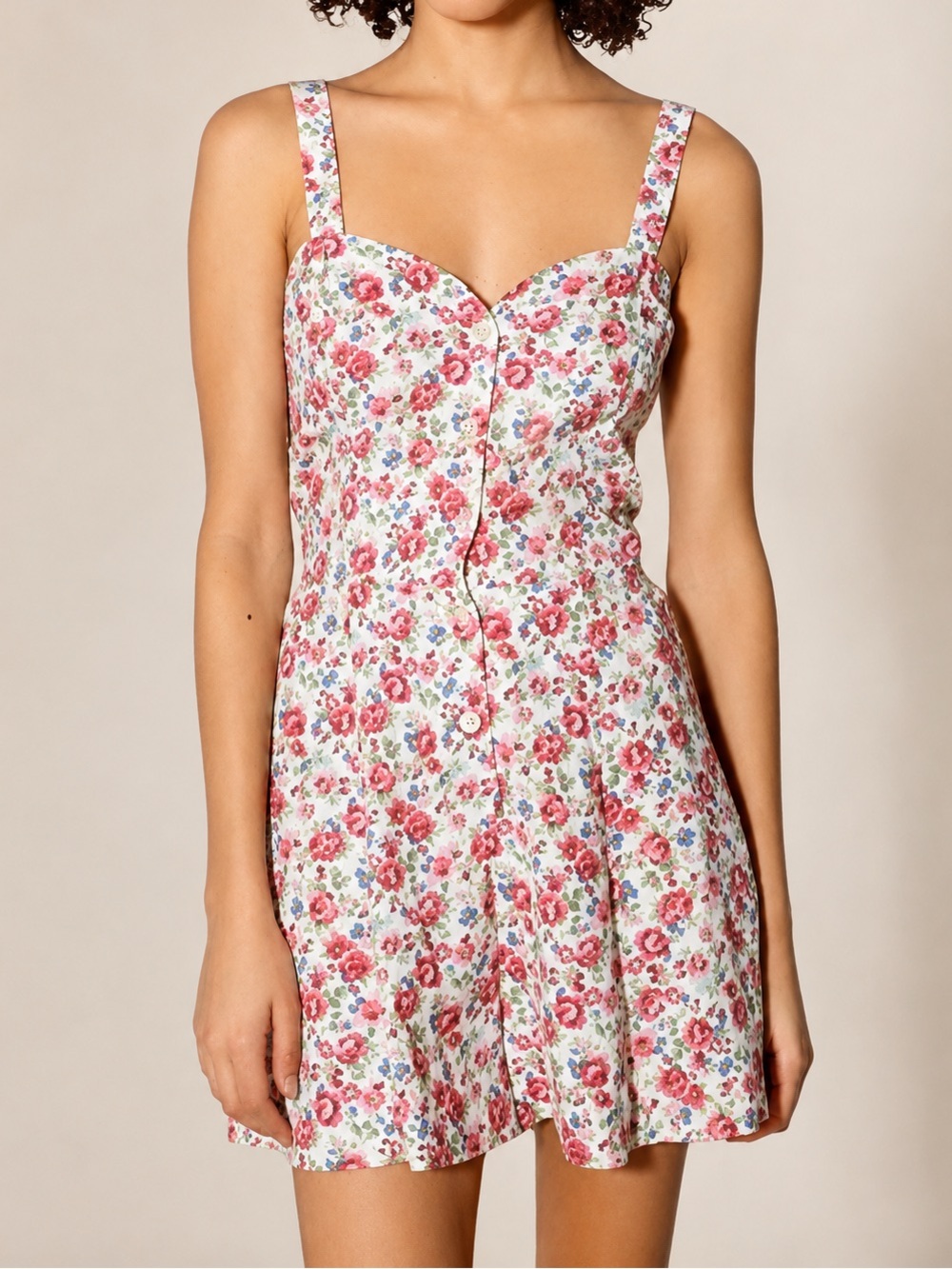 Urban Outfitters Staring At Stars Cross-back Romper 90s Floral Backless Playsuit